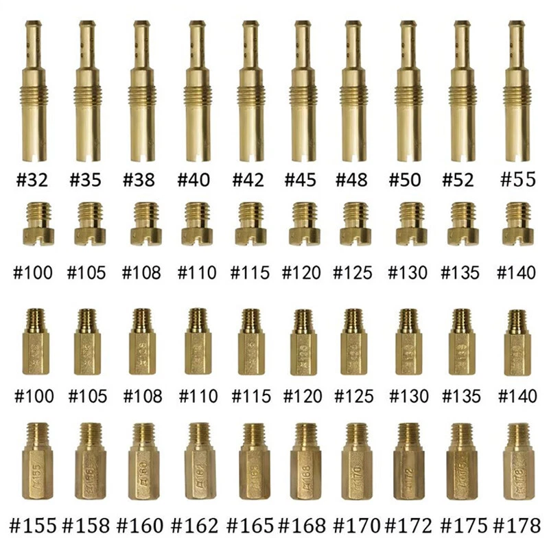 40Pcs For PWK Keihin OKO Carbs Carburetor Main Jets with Slow Pilot Jets Set UK - Image 1 of 4
