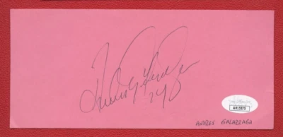 Andres Galarraga JSA Authenticated Autographed 3x7" Cut !!! - Image 1 of 4