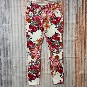 Anthropologie Jeans Pilcro and the Letterpress Floral Pants Womens Size 26 - Picture 1 of 9