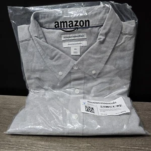 Amazon Essentials Regular Fit Short Sleeve Pocket Oxford Gray XX Large - Picture 1 of 5