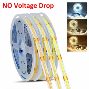 1-20m DC24V LED COB Strip Light RA90 FOB LED Linear Tape Kitchen Home Car Decor - Picture 1 of 32