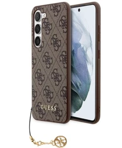Guess Charms Gold Logo Estuche Rígido para Samsung Galaxy S23+S916B Funda Protectora Marrón - Imagen 1 de 1