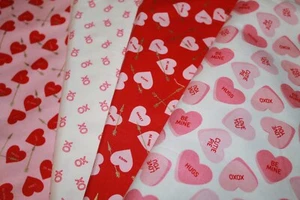 Sweetheart by My Minds Eye For Riley Blake Valentine Quilt Fabric 43" Wide BTY - Picture 1 of 10