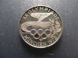 MÜNCHEN MÜNCHEN 1972 OLYMPIADE SILBERMEDAILLE TOKEN 28mm - Bild 1 von 2