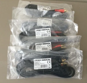 5er-Packungen 3 Meter Neu PRO SIGNAL - PSG00197 - 3,5 MM(S) AUF 2XPHONO - GOLD - Bild 1 von 1