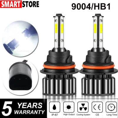 9004 HB1 LED Headlight Bulbs For Dodge Ram 1500 2500 3500 1994-2001 Hi Low Beam - Image 1 of 4