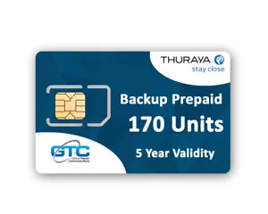 Tarjeta SIM de respaldo prepago Thuraya Satellite con 170 unidades válida por 5 años - Imagen 1 de 2