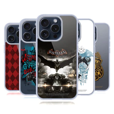 OFFICIAL BATMAN ARKHAM KNIGHT GRAPHICS SOFT GEL CASE FOR APPLE iPHONE PHONES - Image 1 of 4