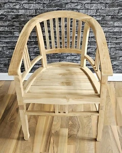 Gartenstuhl Teak Stuhl Bürostuhl Armlehnstuhl Bequem - Bild 1 von 5