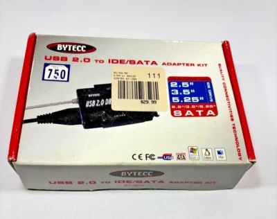 BYTECC USB 2.0 to IDE/SATA Adapter Kit for IDE Drive BT-300 - PARTS - Image 1 of 4