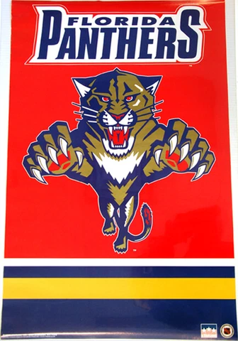 Florida Panthers 1993 FIRST-EVER Official Team Logo Theme Art 22x34 POSTER Cover