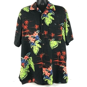 Havana Jacks Cafe Shirt Mens Size M Hawaiian Floral - Picture 1 of 7