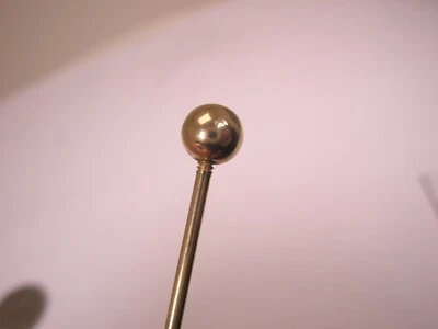 Barra de cuello vintage tono dorado extremos de tornillo de bola de 1-5/8" L479 Foto 1 de 4