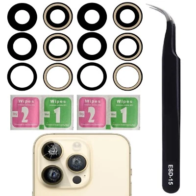 For iPhone 14 Pro / 14 Pro Max Camera Lens Glass Replacement & Tools  - Two Pack - Image 1 of 4