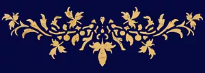 Floral Stencil Scroll Vintage Painting Furniture Wall Reusable Crafts Art FL12 - Picture 1 of 10