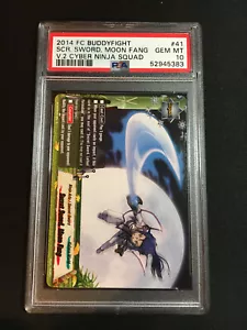 2014 BuddyFight Cyber Ninja Squad #41 spada segreta, zanna lunare PSA 10 GEM NUOVO DI ZECCA - Foto 1 di 2