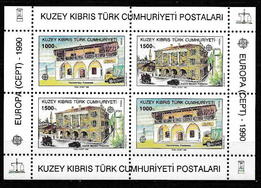 Northern Cyprus 1990 Europa Architecture SC# 270a MS MNH Mint/Never Hinged - Image 1 of 1