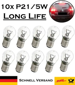 10x Jurmann Trade P21/5W 12V BAY15d Original Long Life PKW Ersatz Halogen Lampe - Afbeelding 1 van 5