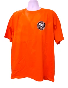 Camisa naranja Sturgis Rally 2010 doble cara calavera motociclista. OK - Imagen 1 de 2