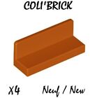 lego 23950 - 2x Panneau Mur Banc / Panel Wall 1x3x1 - Dark Orange - NEUF