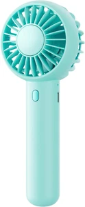 Mini Portable USB Fan Green 3 Speed Handheld Desktop Rechargeable Travel - Picture 1 of 9