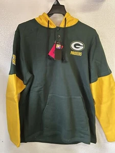 Mens Green Bay Packers Hoodie Size XXXL Team Apparel Green Hooded Pullover NWT - Picture 1 of 9