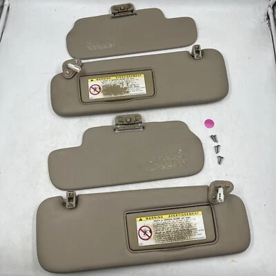 1998-02 雷克萨斯 LX470 司机乘客遮阳板(一对左右)米色 4 件套 — 第 1/4 张图片