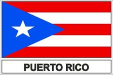 Sticker Flag Pr Porto Puerto Rico