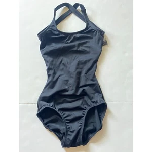 NWT Body Wrappers Black Cross Back Leotard Adult XS P1071 - Picture 1 of 6