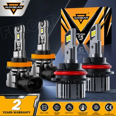 Faros antiniebla LED blancos 4x para Nissan Versa Note 2014-2019 AUXBEAM Canbus Foto 1 de 4