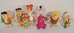 Lot Of 7 Vintage 1992 Just Play The Flintstones Rubber Toys - Picture 1 of 3