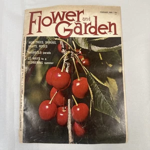 VTG Flower and Garden Magazine Feb 1969 - New Trees Shrubs Fruits And Roses - Foto 1 di 5