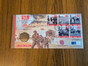 1994 50p fifty pence in first day cover : D Day - Picture 1 of 4