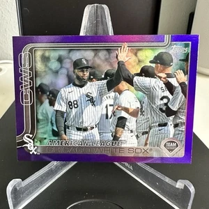 2025 Topps Series 2 Baseball Chicago White Sox Team Card #352 Purple Foil #/250 - Picture 1 of 3