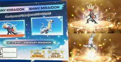 SHINY MIRAIDON AND KORAIDON GAMESTOP 2025🔥 UNTOUCHED🌟 POKÉMON SCARLET & VIOLET