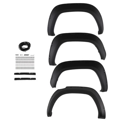 4x llamaradas de guardabarros estilo carrocería ancha para Toyota Tacoma 2016-2022 J-02RSA2009ABK Foto 1 de 4