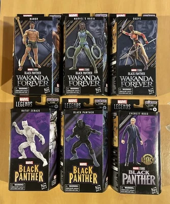 Marvel Legends Pantera Negra Wakanda Forever BAF ATTUMA conjunto de 6 - EM ESTOQUE 🚚💨 - Imagem 1 de 4