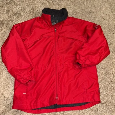 Chaqueta Abrigo Vintage Pacific Trail Damas Rojo Forrado de Vellón Interior L Foto 1 de 4