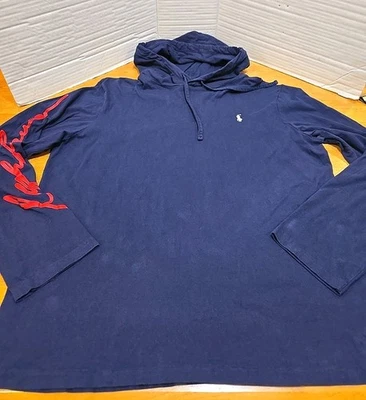 Ralph Lauren Polo Doble Cara Sudadera con Capucha Para Hombre XL Preppy Náutico Retro Clásico  Foto 1 de 4