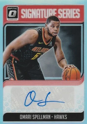 2018-19 Donruss Optic Basketball Omari Spellman Signature Series Prizm Auto  - Image 1 of 2