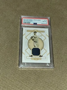 Ted Williams Game Worn Material PSA 8 National Treasures #/25 Gold Holo 116 2021 - Picture 1 of 3