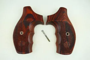 smith and wesson Grips,s&w grips,J Frame,Round Butt,Revolver grips,rosewood - Picture 1 of 6