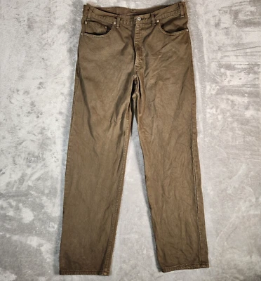 Jeans vintage Levi's 550 35x32 (etiqueta 26x32) verde Forrest años 80 90 hechos en EE. UU. Foto 1 de 4