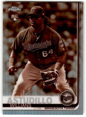 2019 Topps Chrome Sepia Willians Astudillo Rookie #37 Minnesota Twins - Image 1 of 2