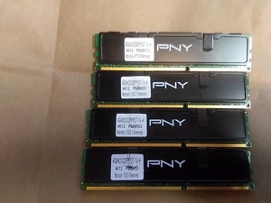 PNY 16GB ddr3 kit (4x4G) PC3-12800 1600 Mhz XLR8 4gbh2x02e99927-16-h h-Sheilded - Picture 1 of 3