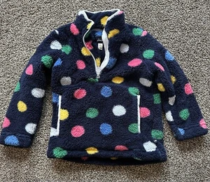 Joules Girl 6 Fuzzy Fleece Pullover sweater Jacket EUC  - Picture 1 of 5