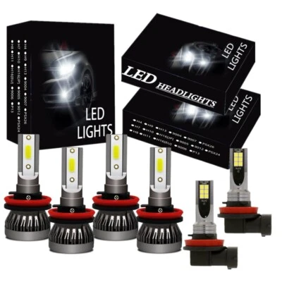 For Subaru WRX WRX STI 2015-2018 LED Headlight Hi Lo Beam + Fog Light Bulbs Kit - Image 1 of 4