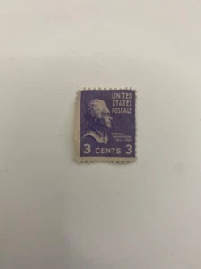Vintage   Violet Thomas Jefferson 3 Cent US Postage Stamp - Picture 1 of 3