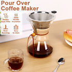 Pour Over Coffee Dripper Paperless Coffee Maker Cone Filters For Home Travel