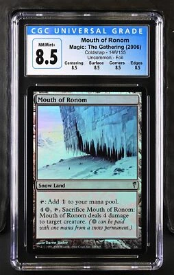 MOUTH OF RONOM Coldsnap Foil U CGC 8.5 Q MTG [Nostalgium] - Image 1 of 2
